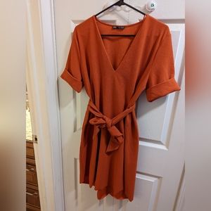 Zara orange dress